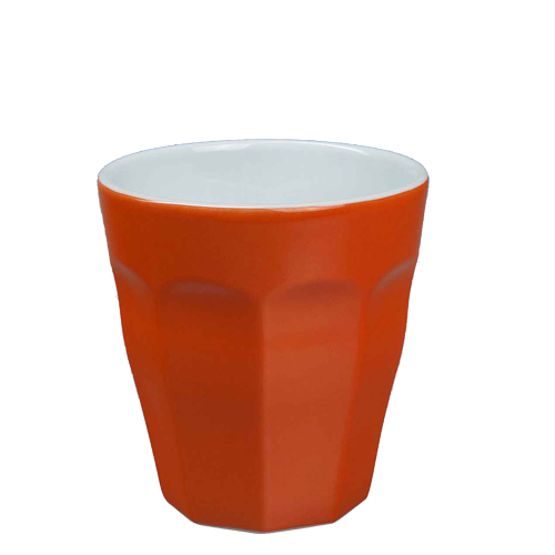 Beker Cafelegante Picardie kleur oranje nova porselein