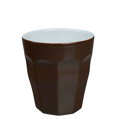 Beker Cafelegante Picardie kleur chocolade bruin nova porselein