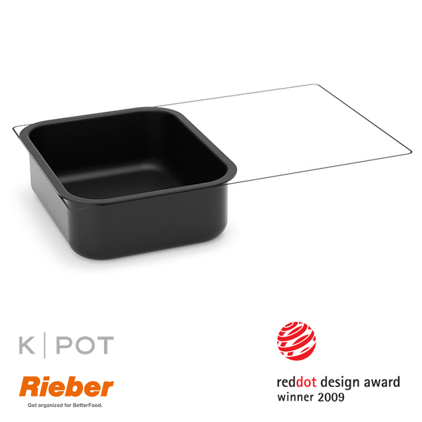 rieber k pot thermoplate 1 2 GN 5 liter zwart black 80.3630