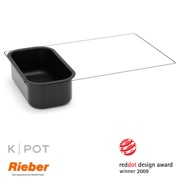 rieber k pot thermoplate 1 3 GN 3 liter zwart black 80.3650