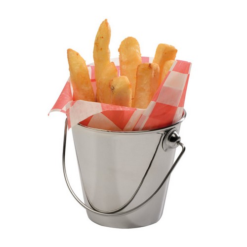 Mini friet emmer Fish chips basket frites patat snack holder