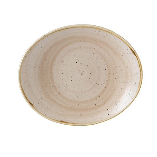 bord ovaal 19 2cm churchill stonecast nutmeg cream SNMSOP71