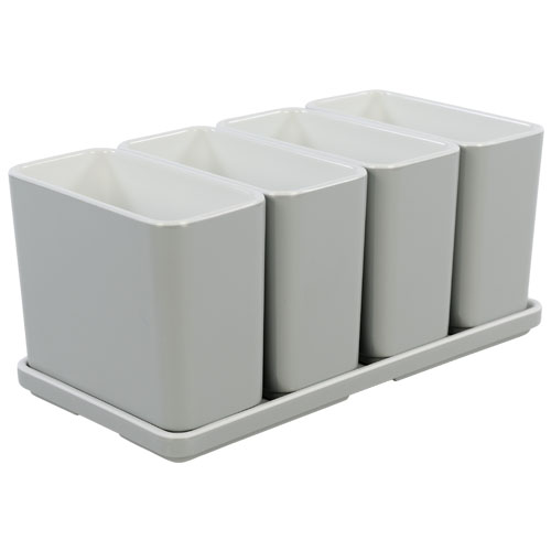 Cube organizer set3 kleur lichtgrijs melamine