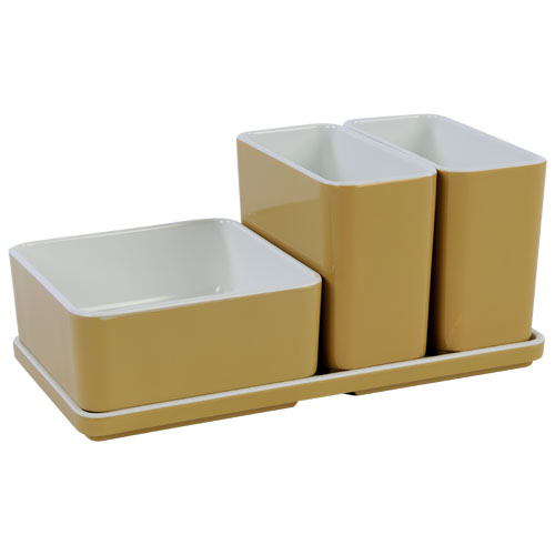 Cube organizer set5 kleur champagne melamine