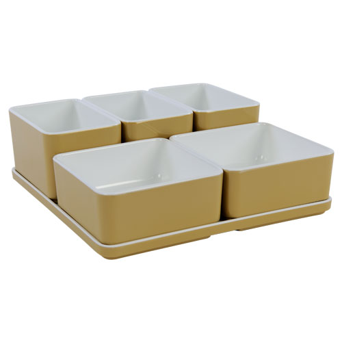 Cube organizer set11 kleur champagne melamine