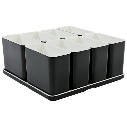 Cube organizer set13 kleur zwart melamine