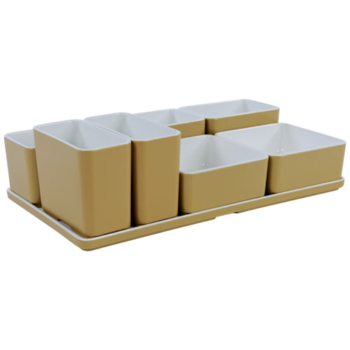 Cube organizer set26 kleur champagne melamine