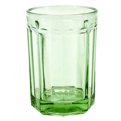 drinkglas large 40cl geperst glas transparant groen fishfish serax servies