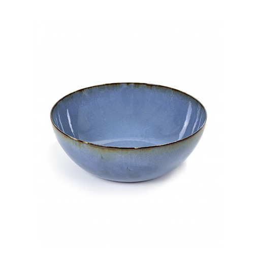 saladeschaal 27cm kleur smokey blue servies terres de reves serax