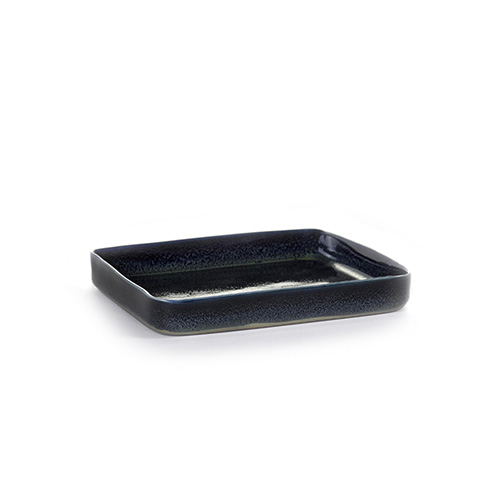 bord vierkant m 18x18cm kleur dark blue servies terres de reves serax