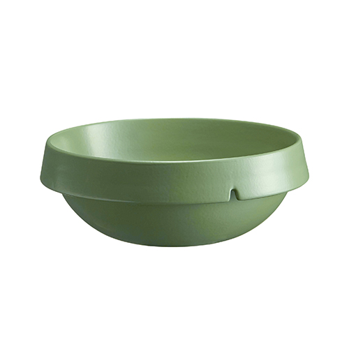 Schaal rond diam 24cm inh 2.5ltr groen Vert Cypres Welcome Emile Henry