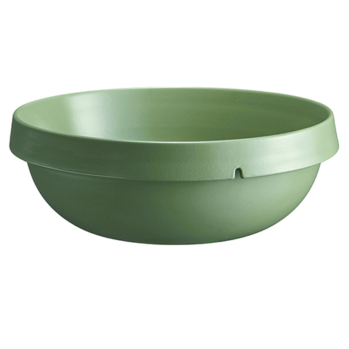 Schaal rond diam 35cm inh 7ltr groen Vert Cypres Welcome Emile Henry