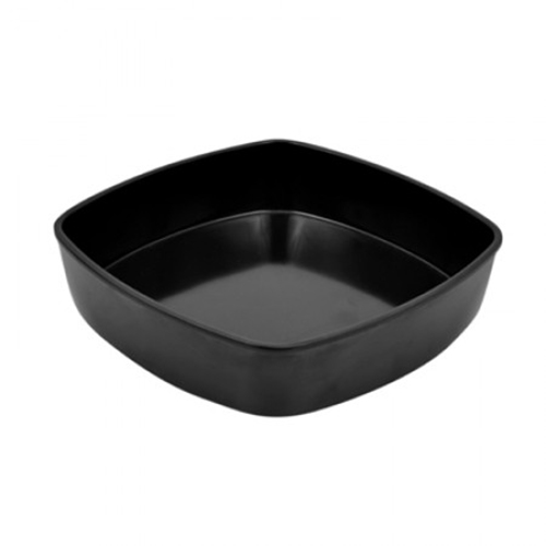 Black Melamine Mezze Bowl Insert 188x188x43mm 1ltr TB2921