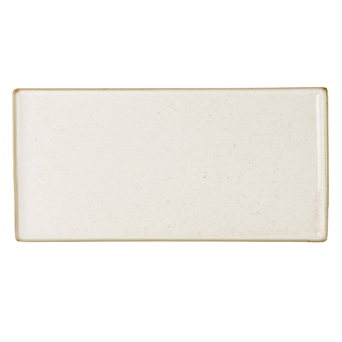 porcelite seasons rechthoekige schaal 35x15 cm oatmeal