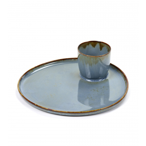 Tapasbord Eierbord diam 15cm Smokey Blue Terres De Reves Anita Le Grelle