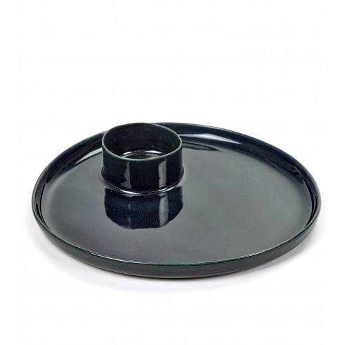 Tapasbord Eierbord diam 16.5cm Dark Blue Terres De Reves Anita Le Grelle