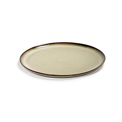 dinerbord rond 22cm kleur misty grey servies terres de reves serax