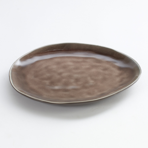 bord ovaal 20x17cm pure pascale naessens serax servies bruin