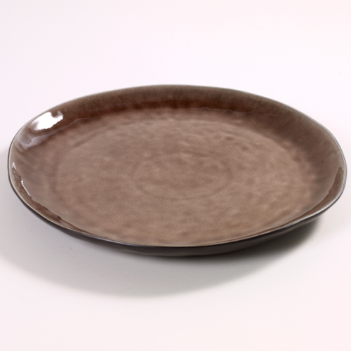 bord rond 34cm pure pascale naessens serax servies bruin