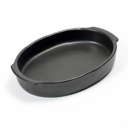 ovenschaal ovaal 30x21cm pure pascale naessens serax servies zwart