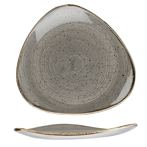 bord driehoekig 31 1cm churchill stonecast peppercorn grey SPGSTR121