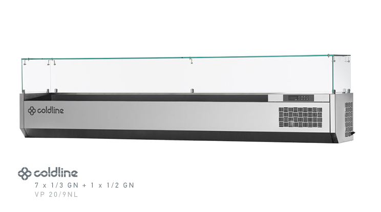 Coldline saladiere saladebar vp 20 9NL met vitrine