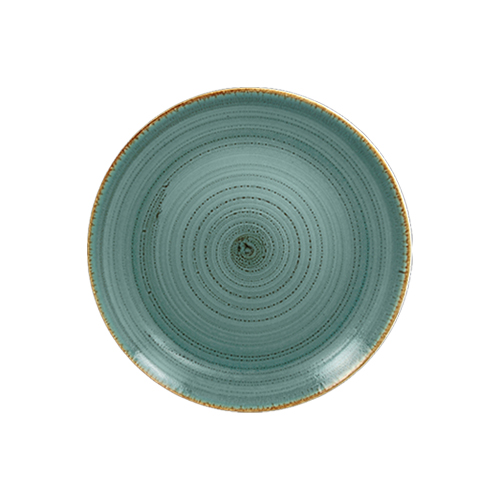 Coupebord plat diam 15cm lagoon twirl rak porcelain