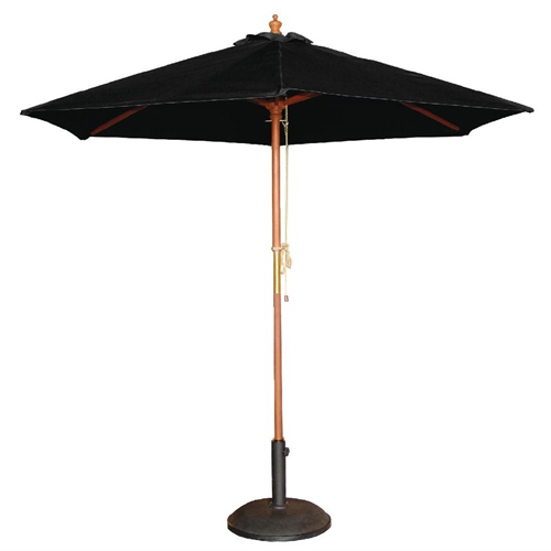 Parasol rond diam 2.5m zwart