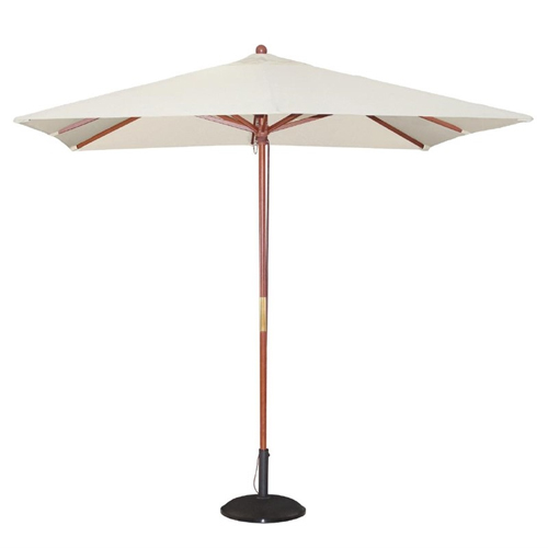 Parasol vierkant afm 2.5x2.5m creme