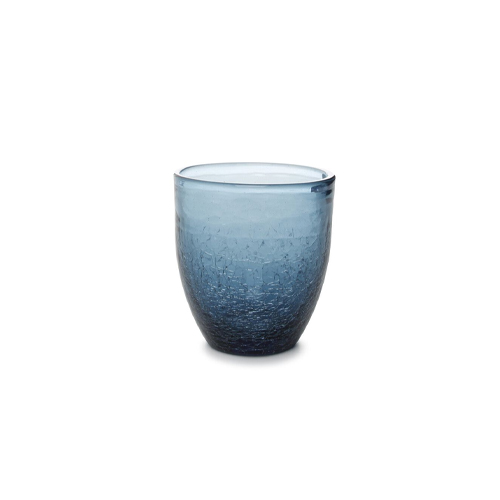 Glas crackle 25cl blauw f2h