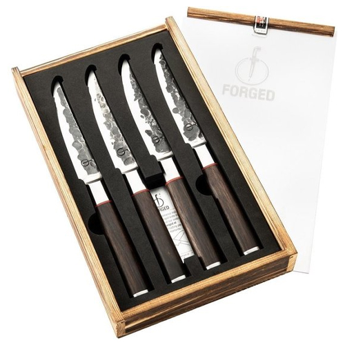 Steakmessen 4 delig sebra forged laguiole