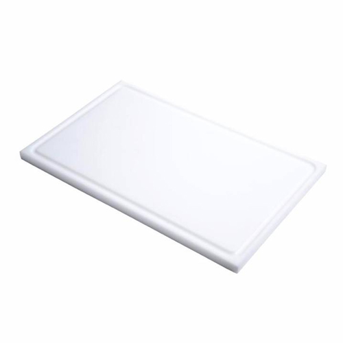 SNIJPLANK HACCP KLEUR WIT 1 1GN AFM  53X32 5CM  KUNSTSTOF MET GEUL PRO COOKING