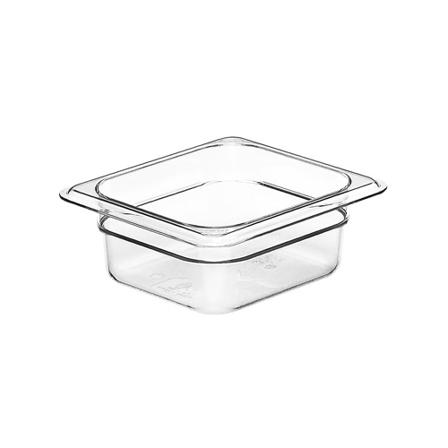 771040 GASTRONORMBAK POLYCARBONAAT ZONDER DEKSEL GN 1 6 65MM DIEP