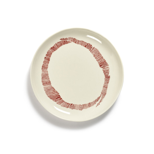 BORD S DIAM 19CM KLEUR WIT ROOD FEAST TABLEWARE BY OTTOLENGHI SERAX