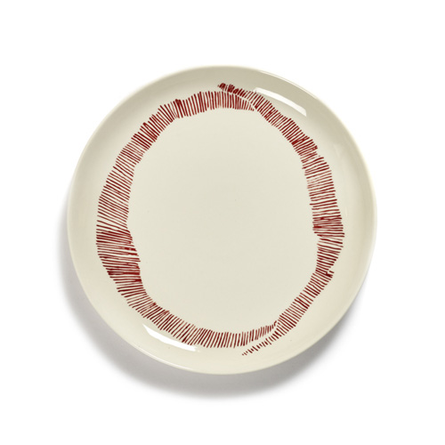 BORD M DIAM 22CM KLEUR WIT ROOD FEAST TABLEWARE BY OTTOLENGHI SERAX