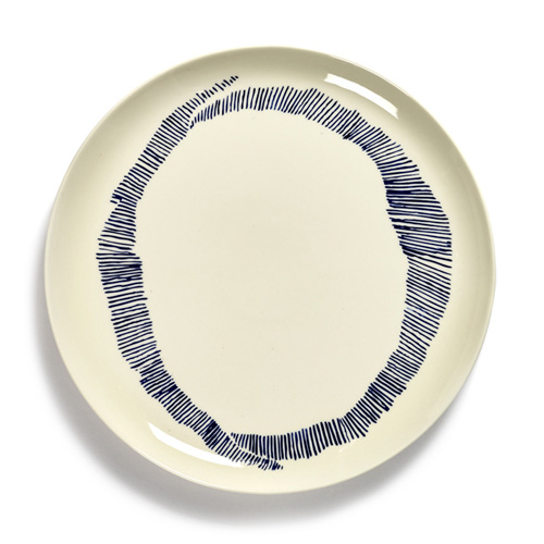 BORD L DIAM 26 5CM KLEUR WIT BLAUW FEAST TABLEWARE BY OTTOLENGHI SERAX