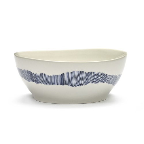 KOM L DIAM 18CM HGT 8CM KLEUR WIT BLAUW FEAST TABLEWARE BY OTTOLENGHI SERAX