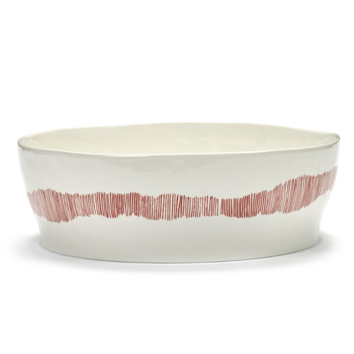 SALADEKOM DIAM 28 5CM KLEUR WIT ROOD FEAST TABLEWARE BY OTTOLENGHI SERAX