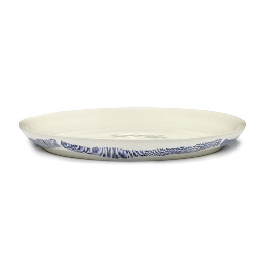 SERVEERSCHOTEL DIAM 35CM KLEUR WIT BLAUW FEAST TABLEWARE BY OTTOLENGHI SERAX