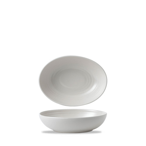 Schaal ovaal 21,6x16,4cm wit EVO Pearl Dudson