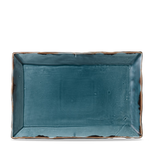 Schaal rechthoekig 28.5x19cm. blauw Harvest Blue Dudson