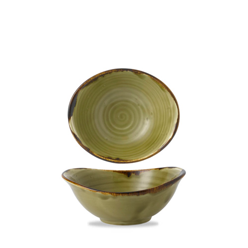 Schaal diep 17,4x14,7cm groen Harvest Green Dudson