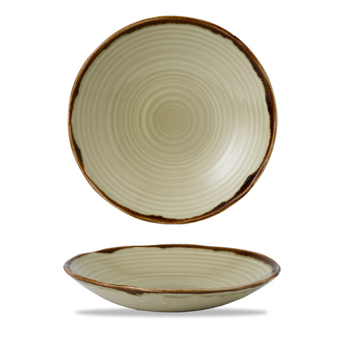 Schaal rond 27.9cm groen Harvest Linen Dudson