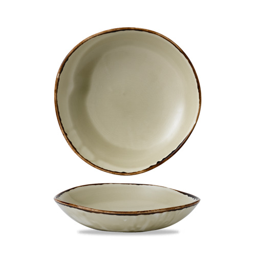 Schaal rond 25.3cm groen Harvest Linen Dudson