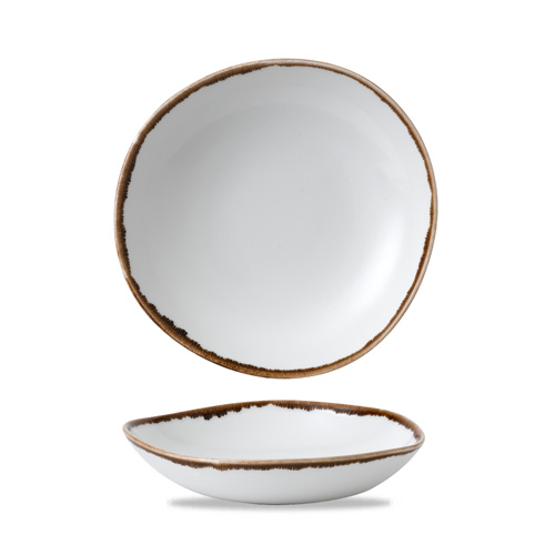 Schaal rond 25.3cm wit Harvest Natural Dudson