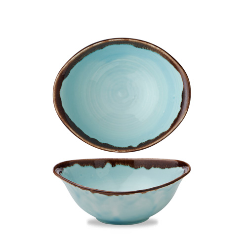 Schaal diep 19.9x16.8cm blauw Harvest Turquoise Dudson