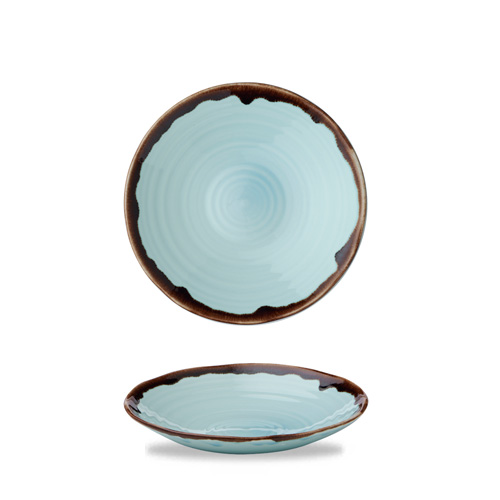 Schaal rond 21cm blauw Harvest Turquoise Dudson