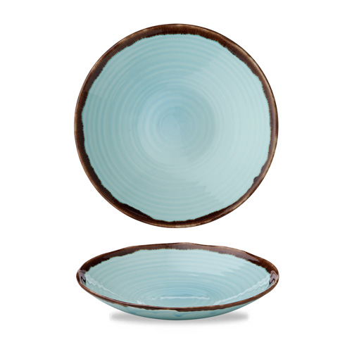 Schaal rond 27.9cm blauw Harvest Turquoise Dudson