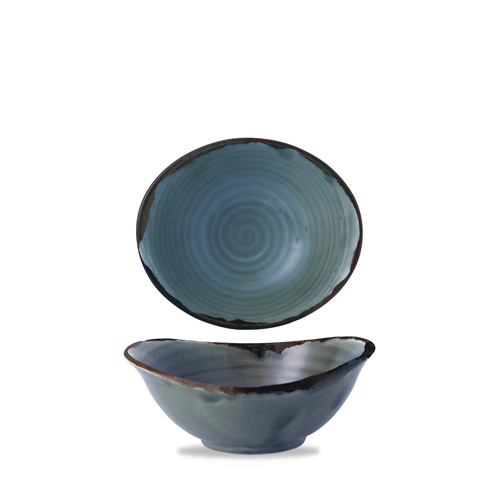 Schaal diep 17,4x14,7cm. blauw Harvest Blue Dudson