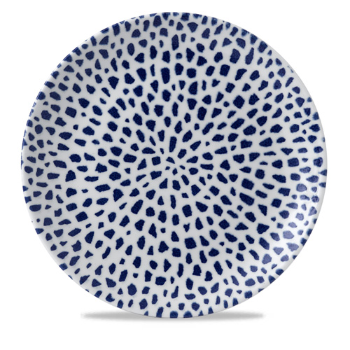 Coupebord 28.8cm blauw Terrazzo Blue Dudson